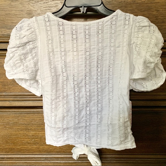 Free people back tie crop top with key hole - Picture 5 of 8